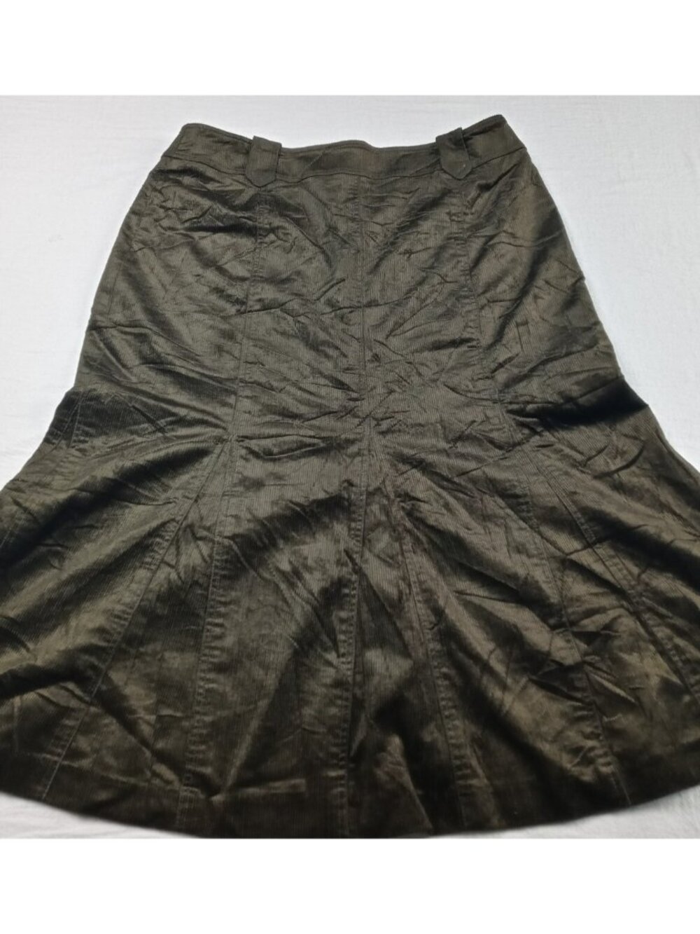 Juliana Collezione Skirt Brown Women's Size 10  Mermaid short Skirt corduroy 80s
